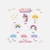Unicorn Rainbow Cake Topper Set 28 piece with unicorn, rainbows, flowers and colourful balloon cake picks