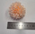 Peach artificial flower cake decoration with full layered fabric petals for floral celebration cakes