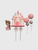 Princess Castle Cake Decorating Kit with pink castle, princess figurine, flower picks and pink and silver ball cake decorations