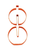 Wilton 3D Pumpkin Cookie Cutter Set with two slot-together pumpkin cutters