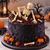 Skeleton Silicone Mould with skull, ribcage, pelvis, arm and leg bone cavities for Halloween cake decorating