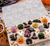 Halloween Chocolate Mould with bat ghost owl cat haunted house spider witch hat cauldron and tombstone designs