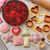 Geometric Cookie Cutter Set with assorted circle, square, rectangle, triangle, heart, flower and star cutters