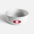 Fat Daddio's ProSeries 10 x 4 inch deep round cake tin made from silver anodised aluminium, with straight sides for baking tall celebration and wedding cakes.