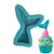 Medium silicone mermaid tail mould with detailed fish scales and fin measuring approximately 8.3cm x 6cm.