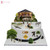 Stand Up Zoo Theme Scene Edible Wafer Paper Cake Topper