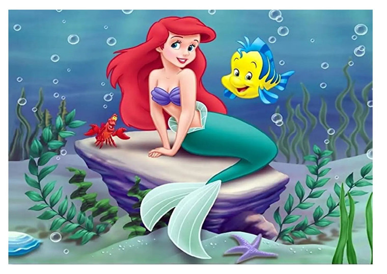 Mermaid edible image for under the sea birthday cakes
