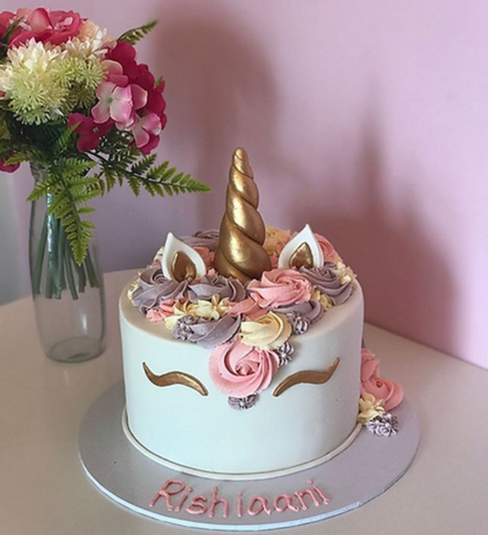 Classic Buttercream Unicorn Cake