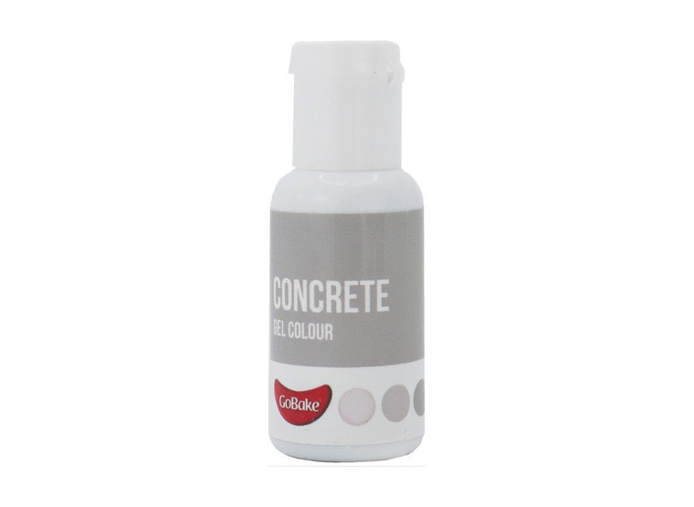 Go Bake Concrete food colouring gel for cake decorating