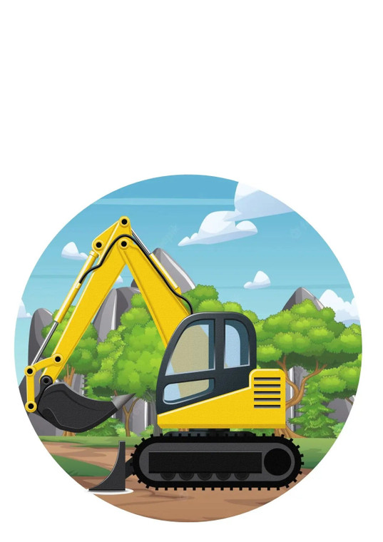 Excavator Edible Image