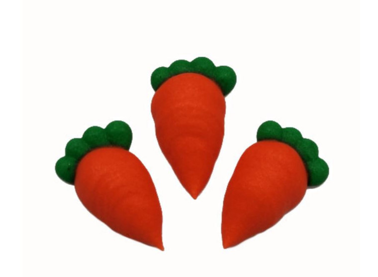 Carrots Edible Cake Decorations x12