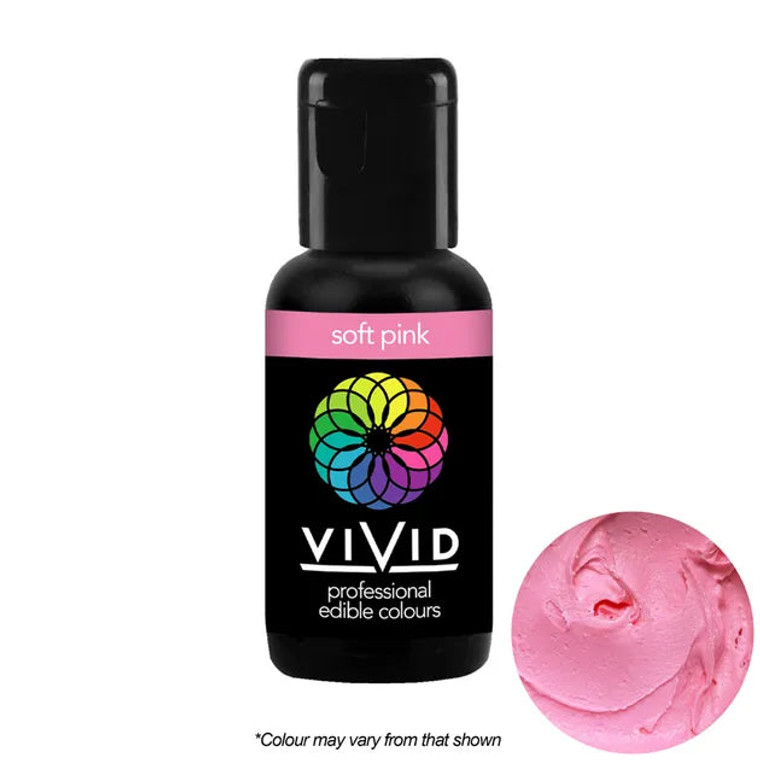 Vivid Soft Pink Food Colouring Gel. Vibrant