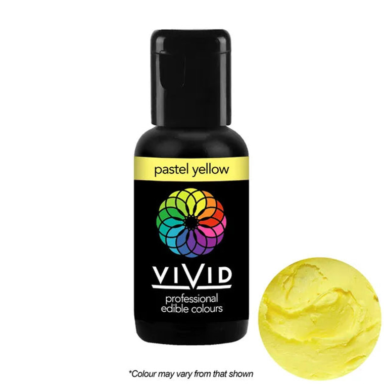 Vivid Pastel Yellow Food Colouring Gel