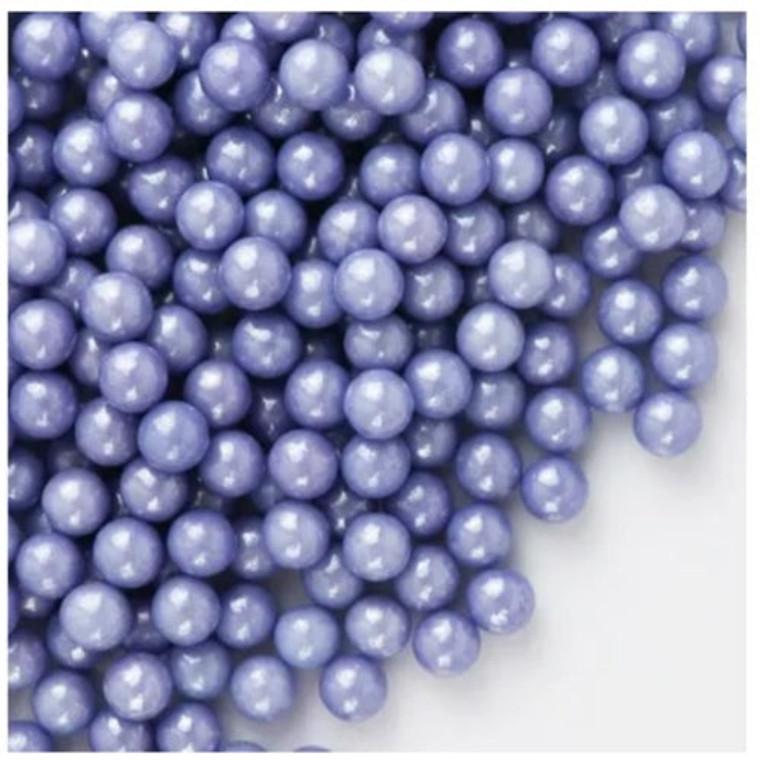Edible Candy Purple Sugar Pearls 7mm Size