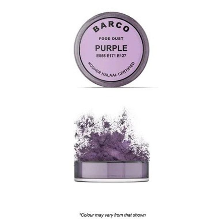 Barco Purple Edible Dust 10ml. Use dry or paint on