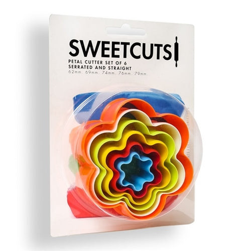 SweetCuts petal cutter set with multiple flower shaped cutters for fondant and sugar flowers