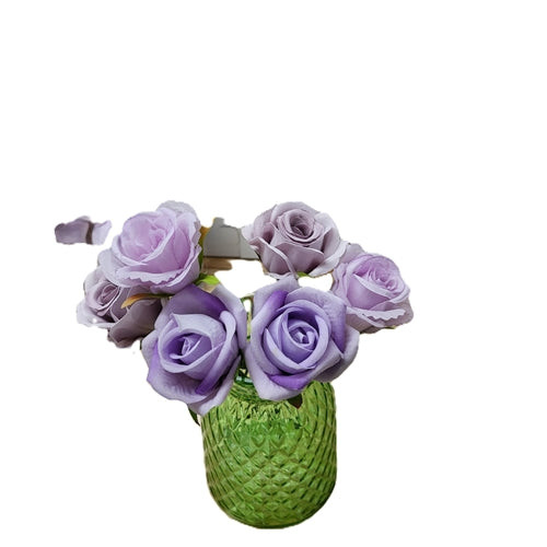 Lavender artificial rose food safe cake flower