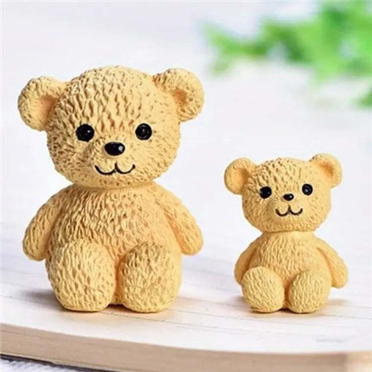 Miniature Teddy Bear Cake Decorations. Set of 2 - The Cake Mixer
