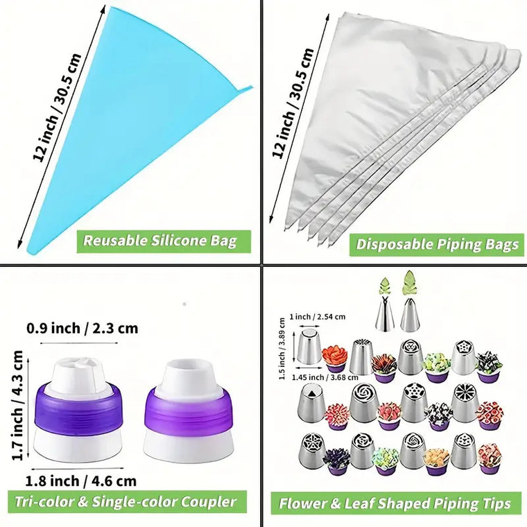 Russian Piping Tip Set 27 Piece