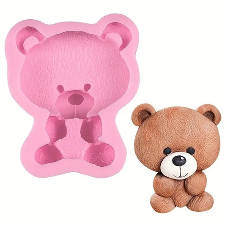 Cake Decorating. Super Cute Teddy Bear Silicone Mould