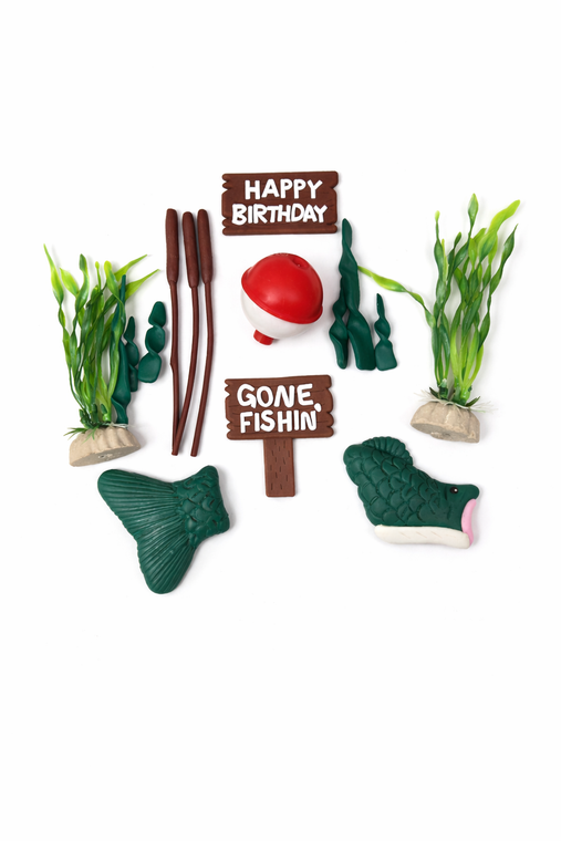 Fishing Theme Cake Decorating Kit