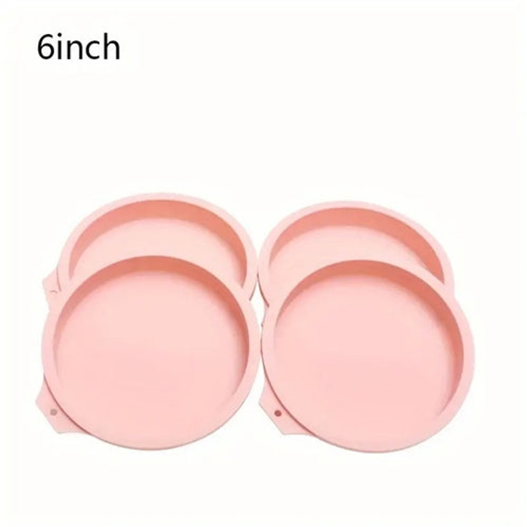 Silicone Layer Cake Pans 6 Inch - 4 Piece