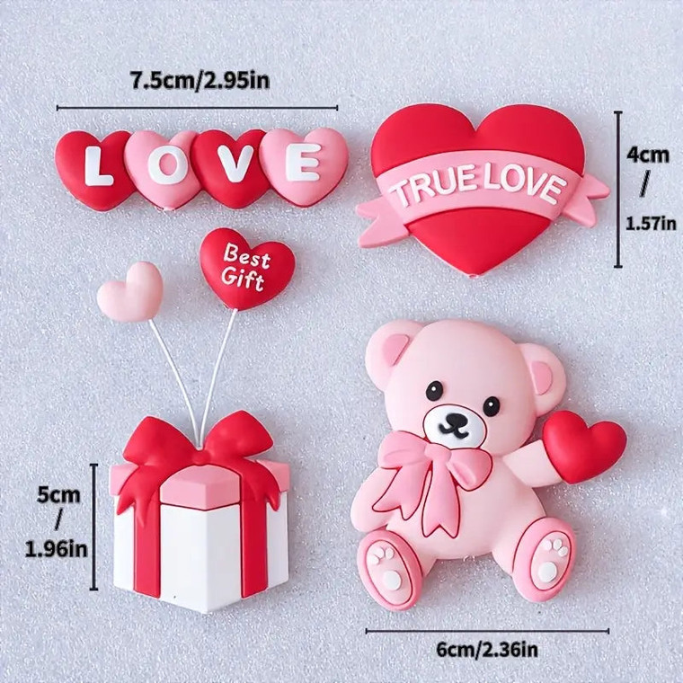 Valentines Cake Decoration Set