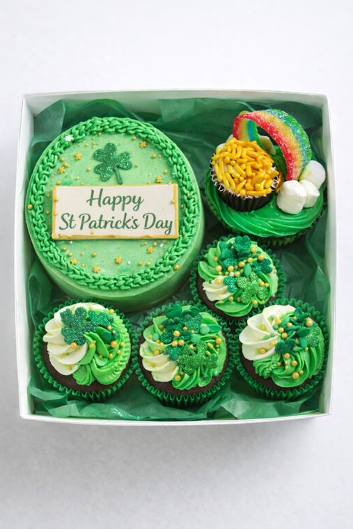 St Patricks Day Bento Cake & Cupcake Box