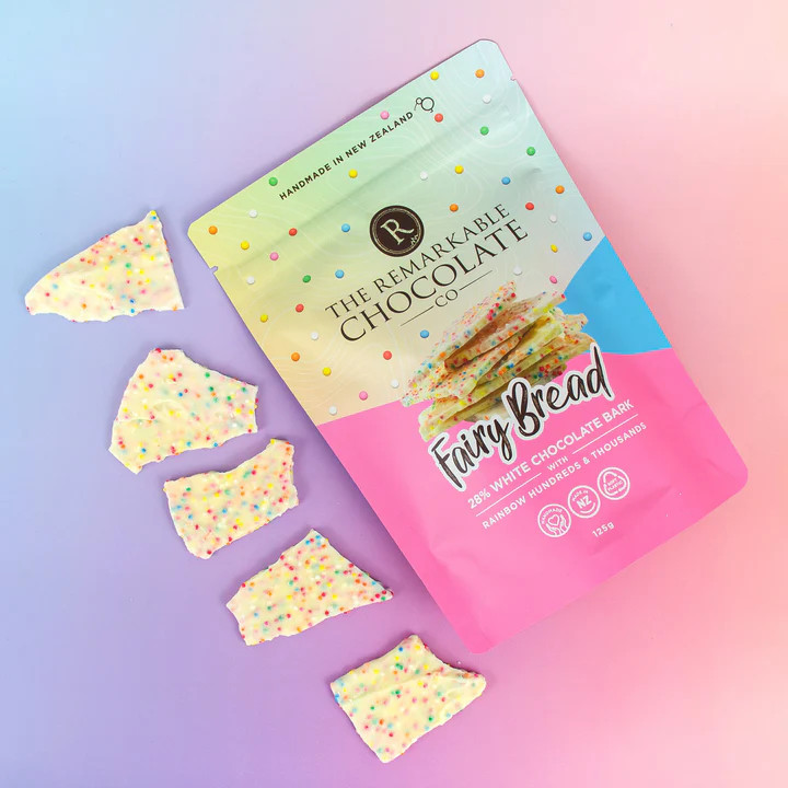 Fairy bread white chocolate bark