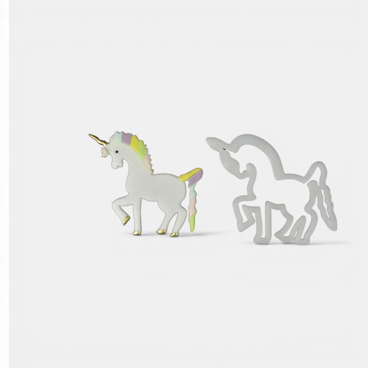 FMM Unicorn Cutter for creating fondant and modelling paste unicorn cake decorations and toppers
