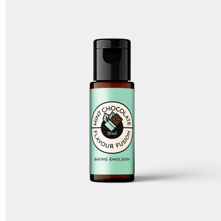 Mint Chocolate Flavour Fusion Baking Emulsion 21ml bottle for cakes, cupcakes and buttercream
