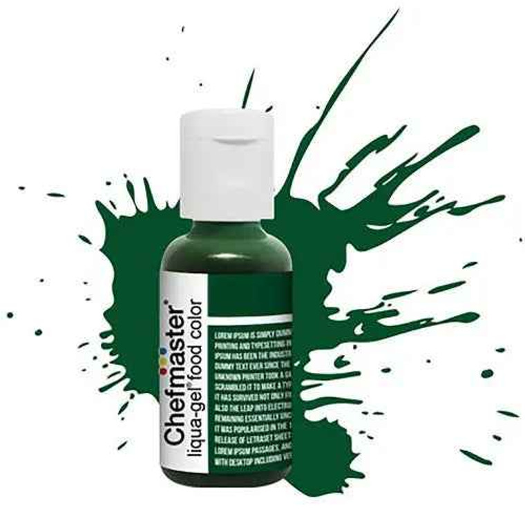 Chefmaster Forest Green Food Colouring. Liqua Gel 20gm
