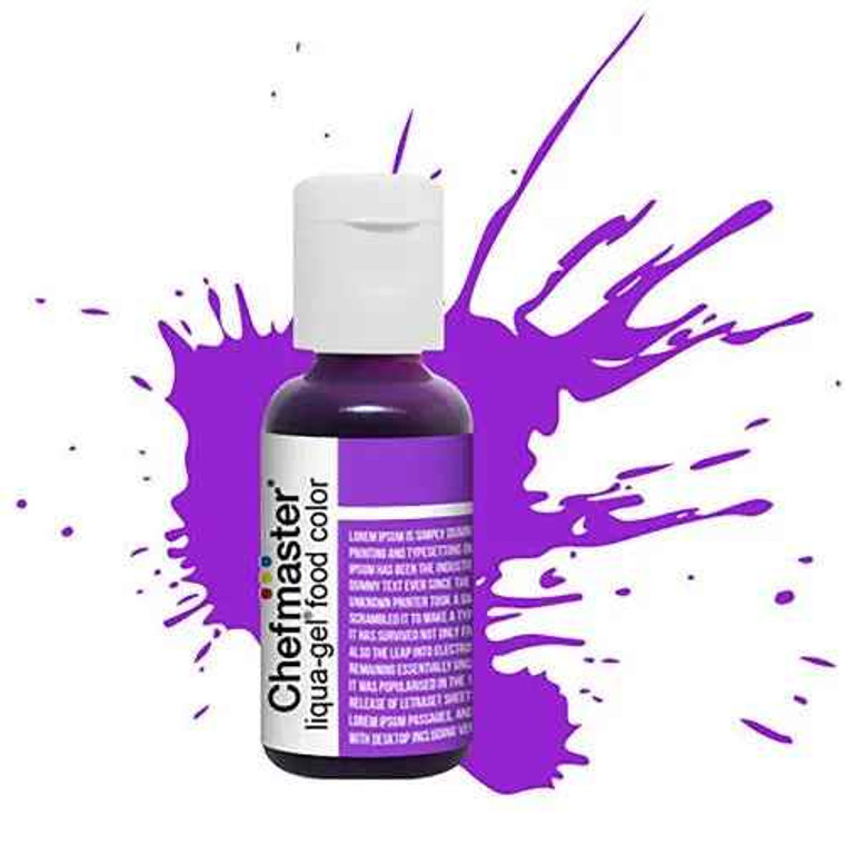Chefmaster Violet Food Colouring. Liqua Gel 20gm Chefmaster Violet Food Colouring. Liqua Gel 20gm