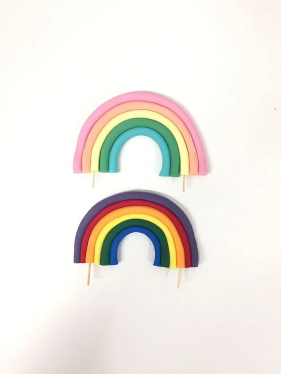 Bright & Colourful Edible Rainbow Cake Decoration