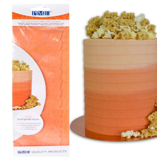 PME Pleat Patterned Tall Buttercream Comb