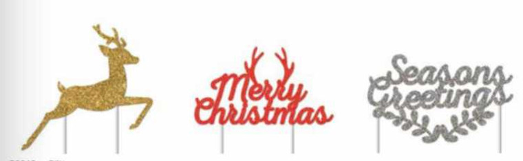 Xmas Cake Topper Assorted Design