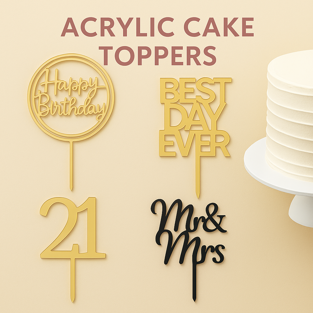 Acrylic Cake Toppers