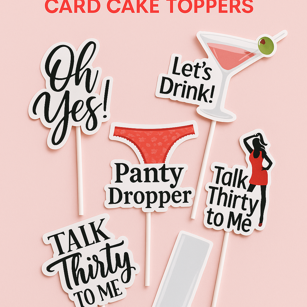 Adult Theme Cake Toppers