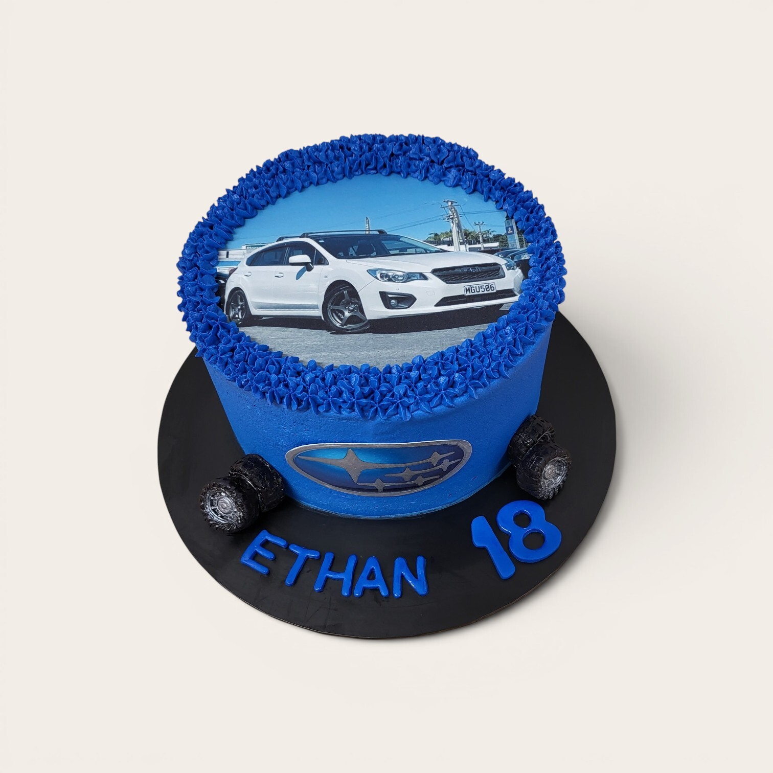 18th car image cake.jpg