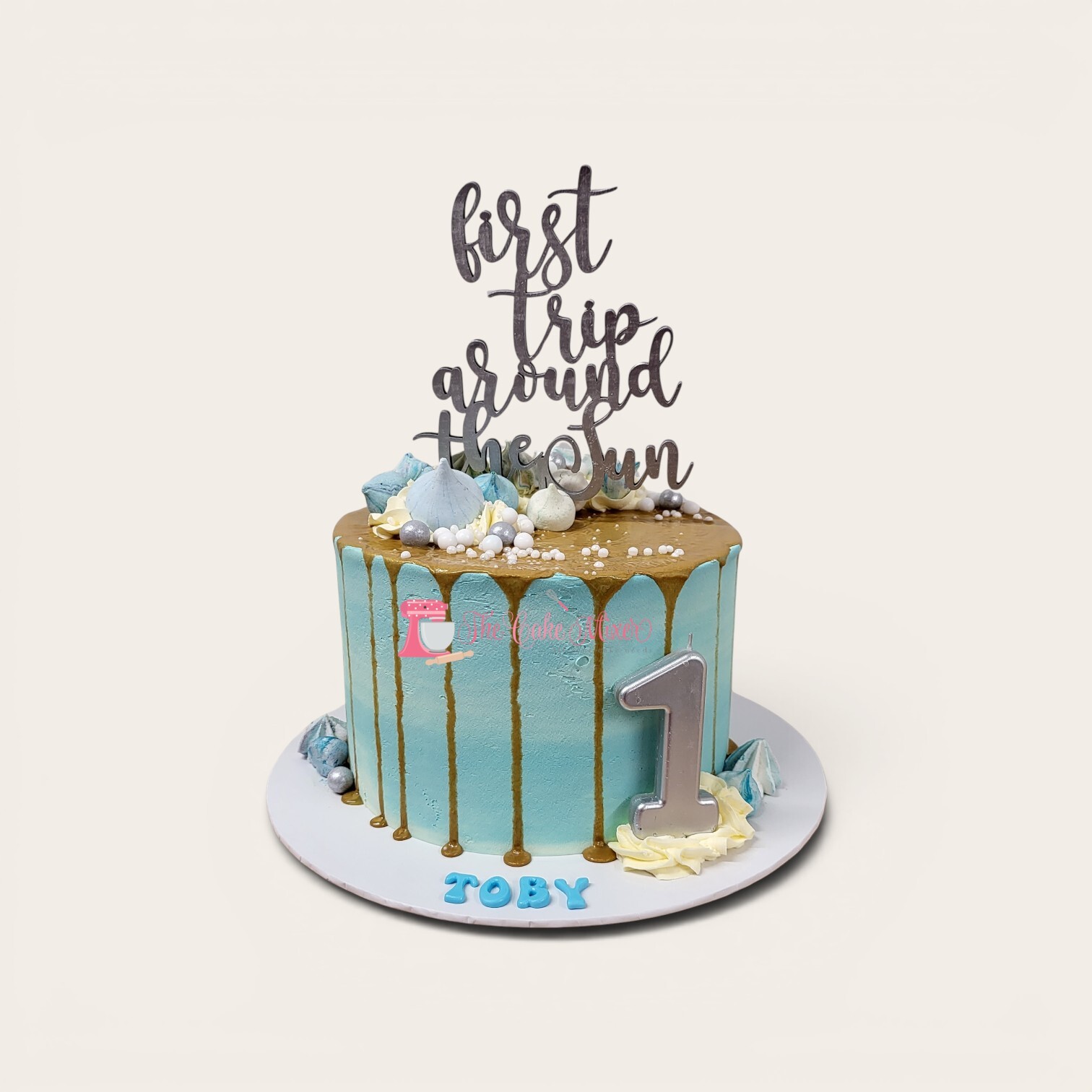 1st birthday buttercream drip cake.jpg