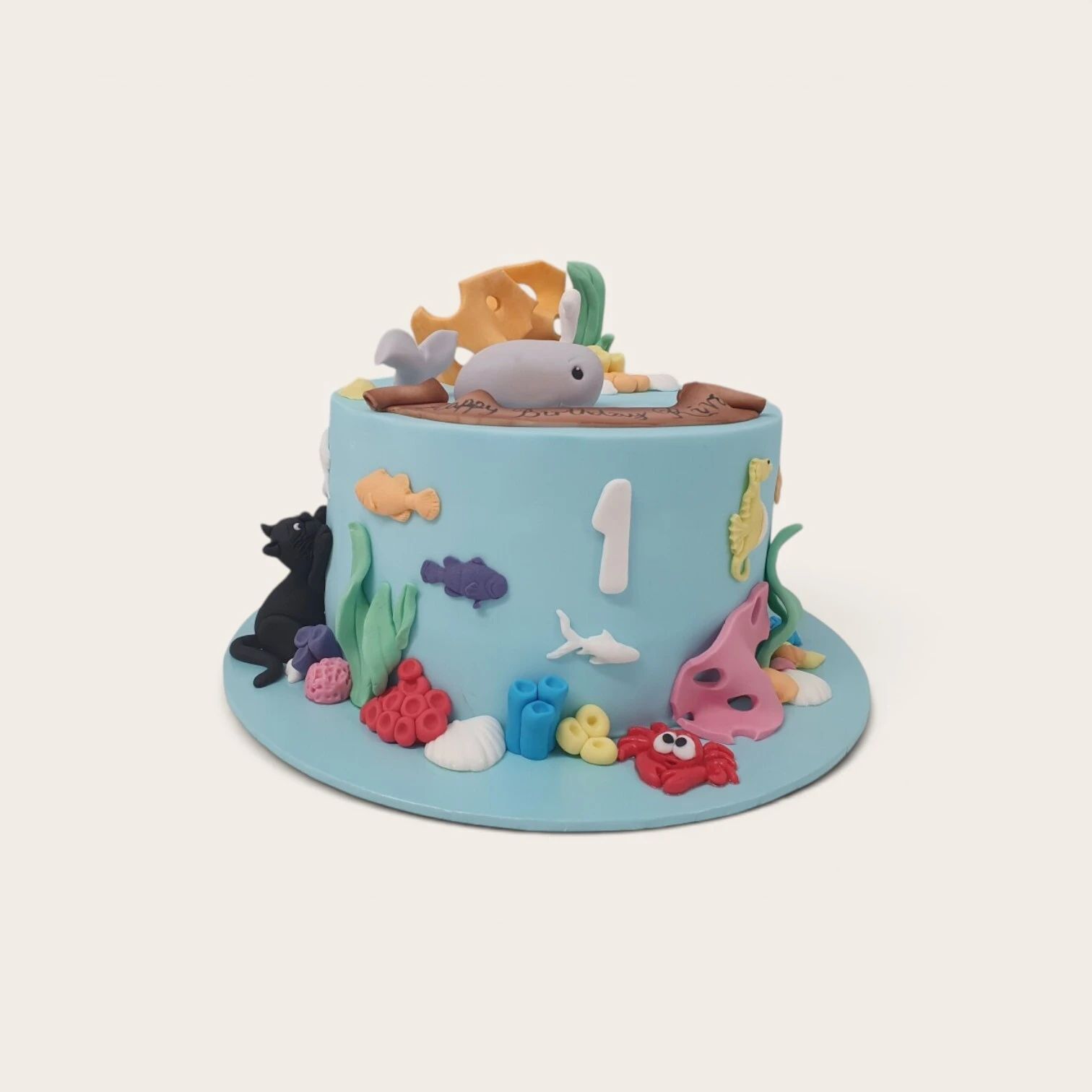 1st birthday sea theme cake.jpg