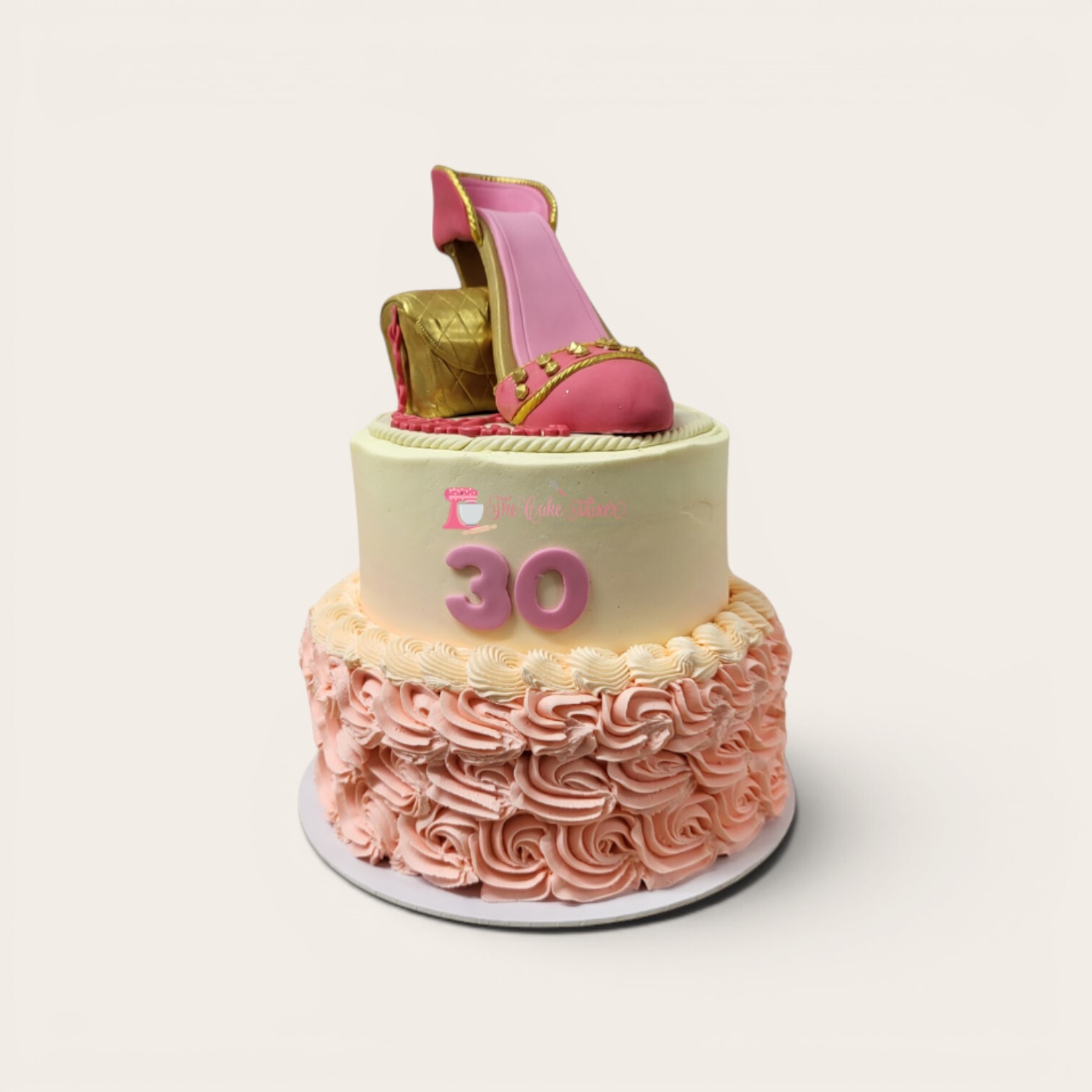 2 tier cake with high heel.jpg