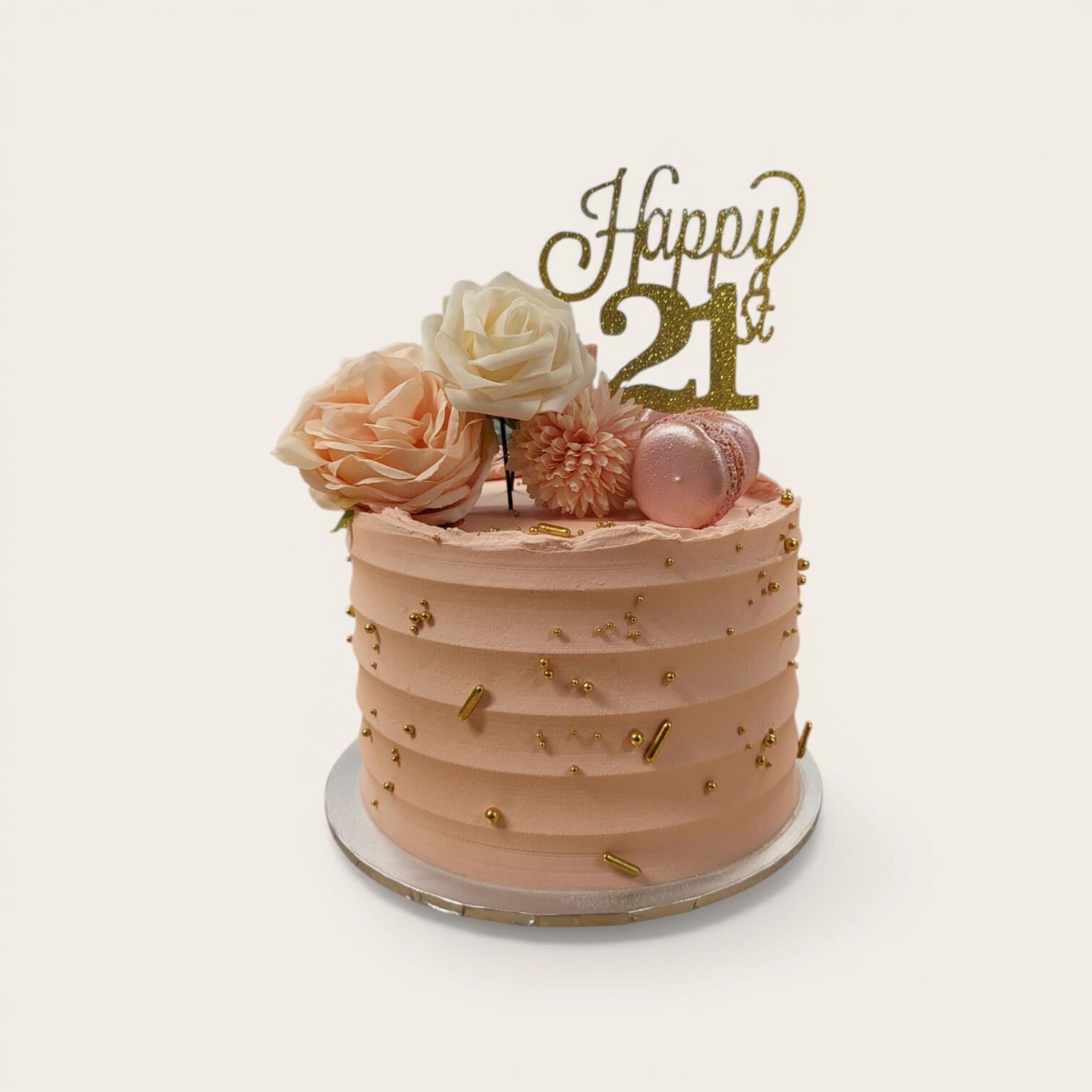 21st birthday cake baby pink.jpg