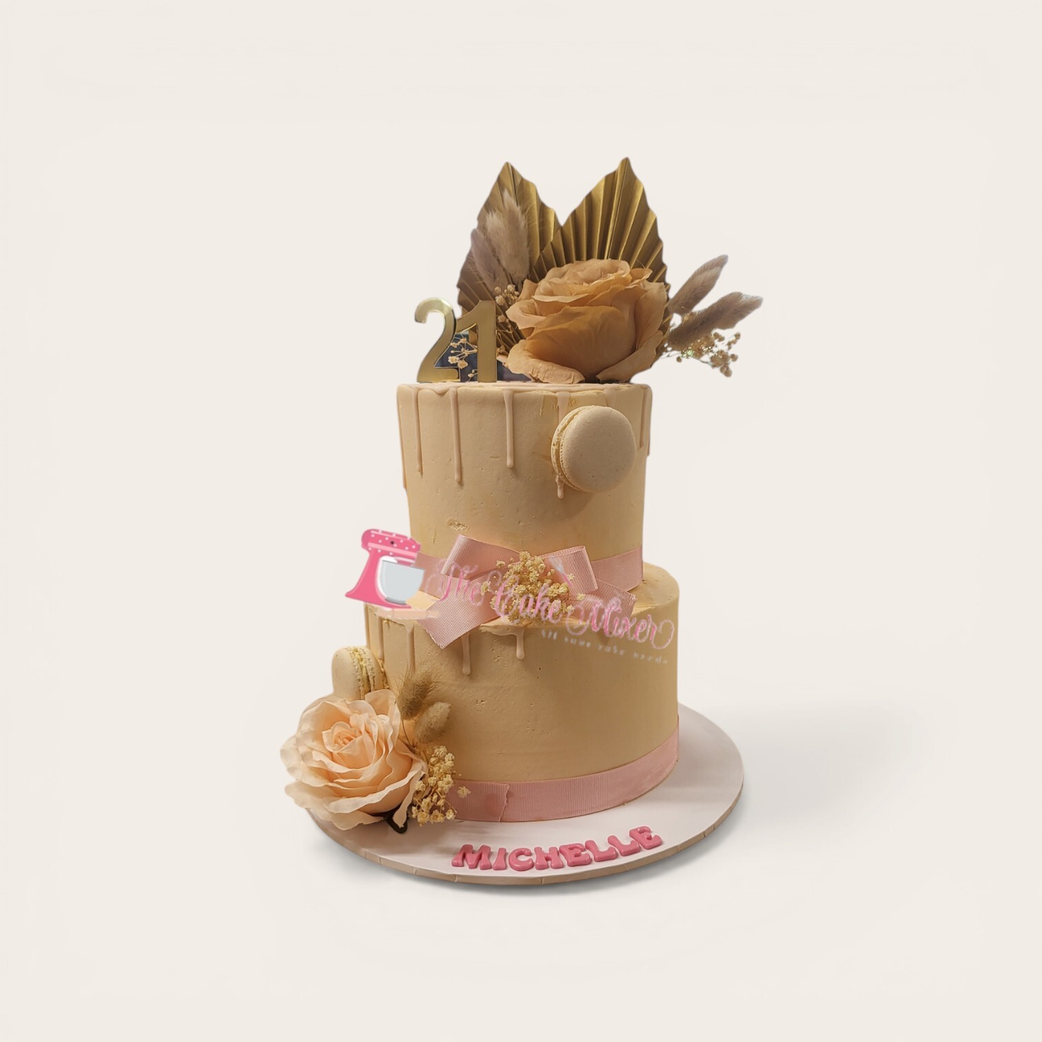 21st floral birthday cake.jpg