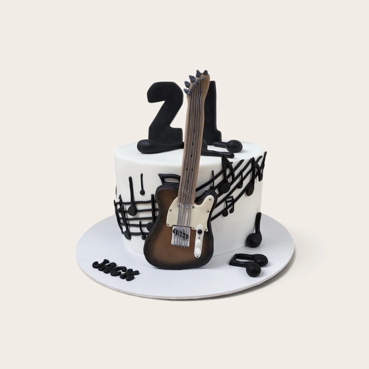 21st music theme cake.jpg