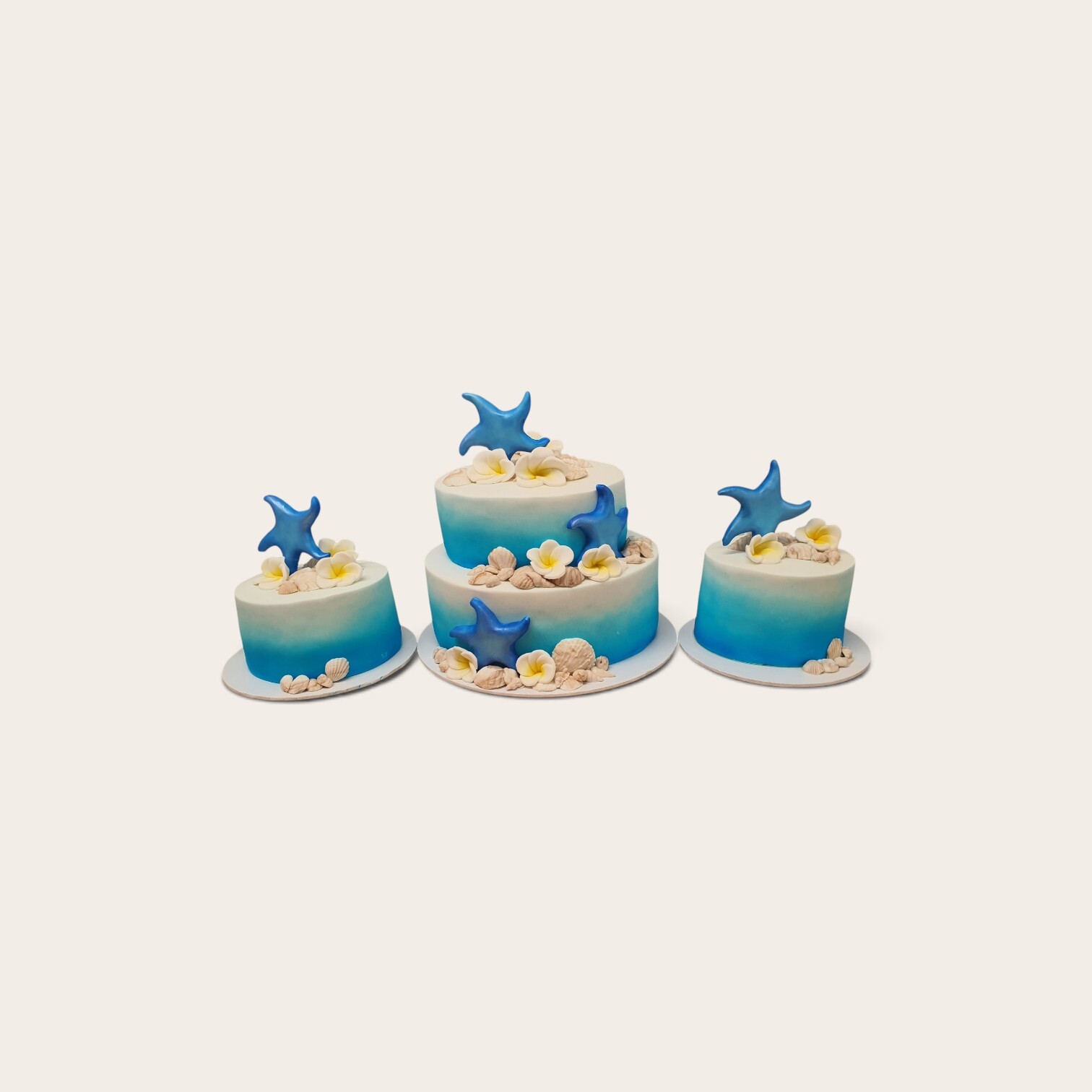 21st sea theme trio of cakes.jpg