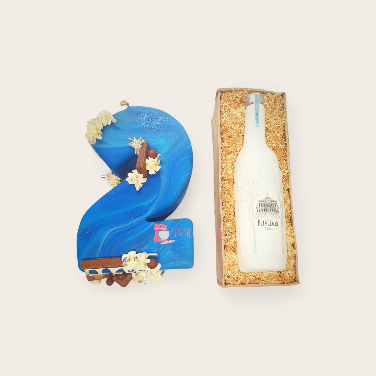 21st shaped number birthday cake.jpg