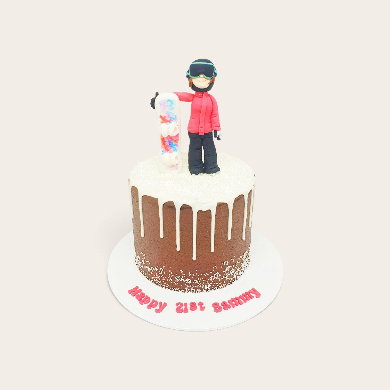 21st snow boarder cake.jpg