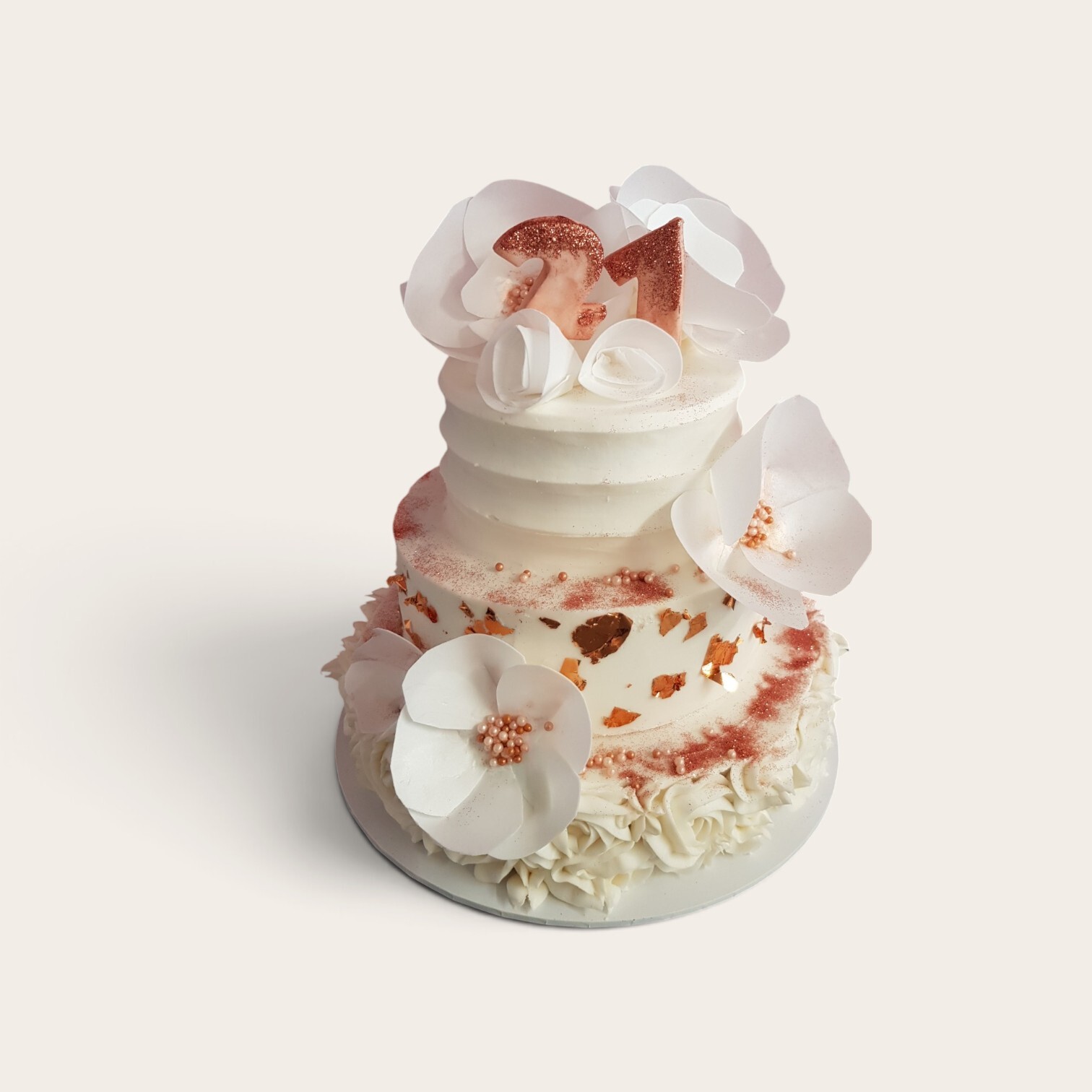 21st wafer paper cake.jpg