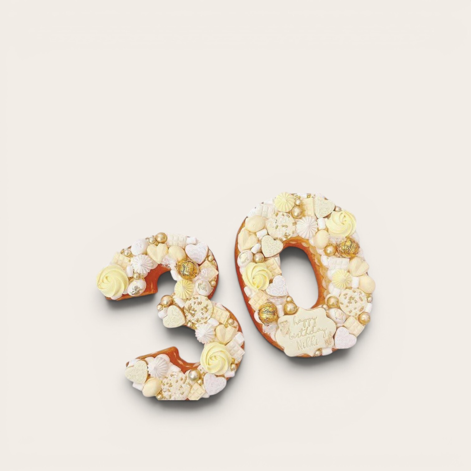 30th number shaped birthday cake.jpg